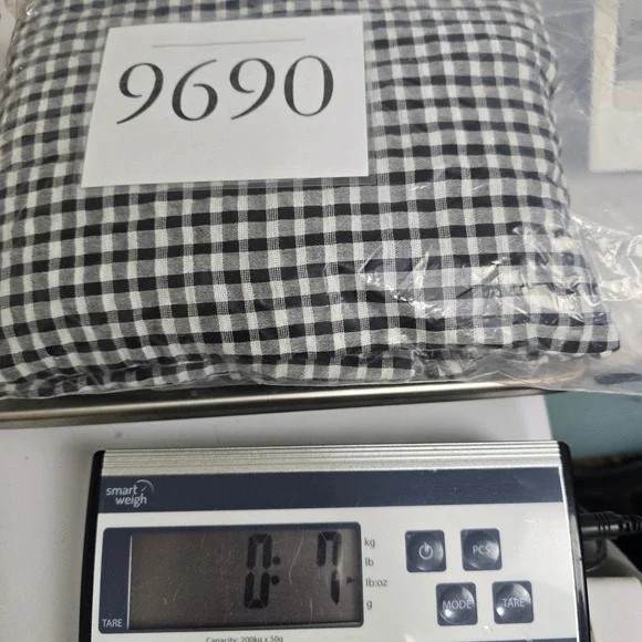 Madewell Gingham Button Front Smocked Midi‎ Dress Black White Size 6 - Picture 8 of 9